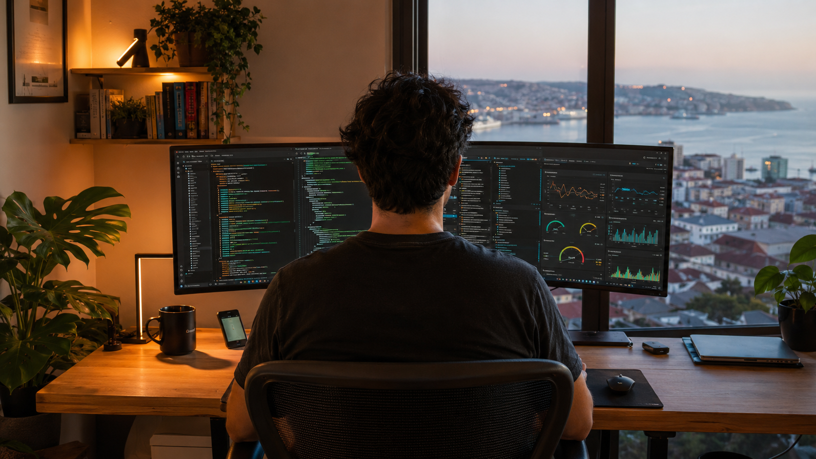 Espacio de trabajo real de Autopilot SpA â€” ingeniero desarrollando software en Valparaíso